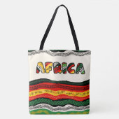 Liebe Afrika Große Taschentasche Tasche (Vorderseite)