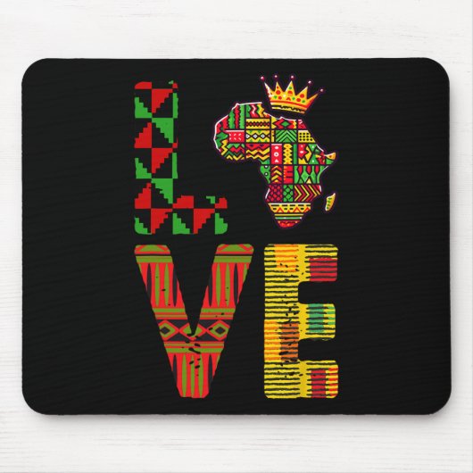Liebe Afrika im Jüdischen Raum Schwarze Geschichte Mousepad (Vorne)