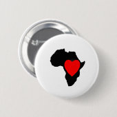 LIEBE Afrika-Knopf, Afrika, Knopf, Button (Vorne & Hinten)