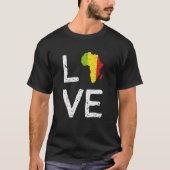 Liebe Afrika Schwarze Geschichte Monat Afrikanisch T-Shirt (Vorderseite)