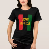Liebe Afrika T-Shirt Tri-Blend Shirt (Vorderseite)