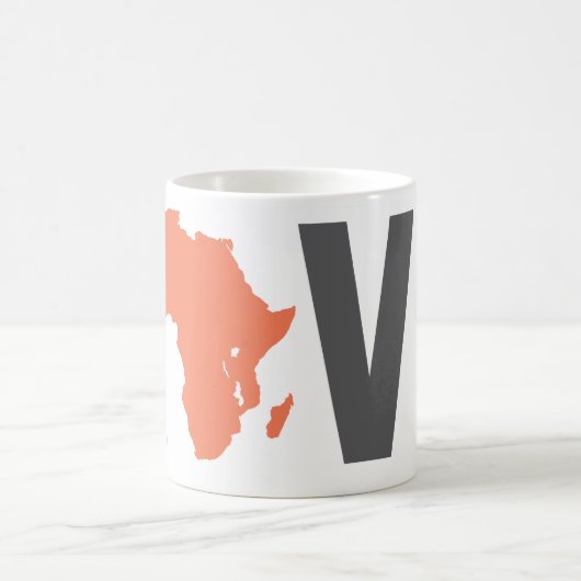 Liebe-Afrika-Tasse Kaffeetasse (Mittel)