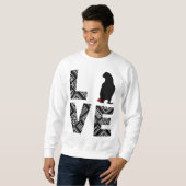 Liebe Afrikanischer Papagei Sweatshirt (Vorne ganz)