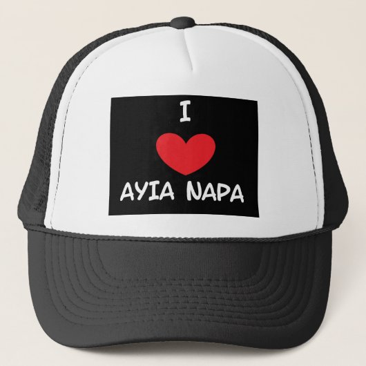 Liebe Agia Napa Truckerkappe (Vorderseite)