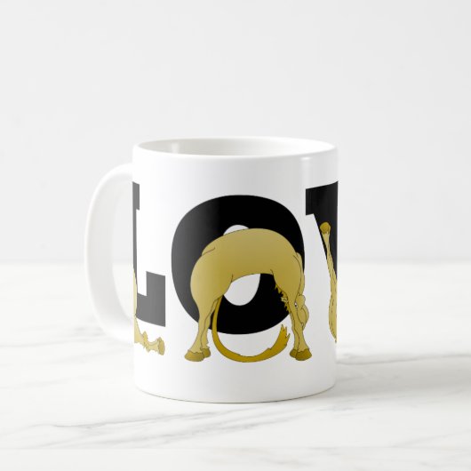 LIEBE-Agile-Pony Kaffeetasse (Vorderseite Links)