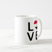 Liebe - Ägyptische Flagge Kaffeetasse (VorderseiteRechts)