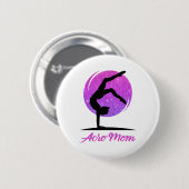 Liebe Akro-Yoga, Akro-Tanz, Akro-Tänzer-Mutter Button (Vorne & Hinten)