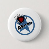 Liebe Akron Button (Vorderseite)