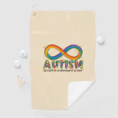 Liebe akzeptieren - Unendlichkeit des Autismus Golfhandtuch (Insitu)