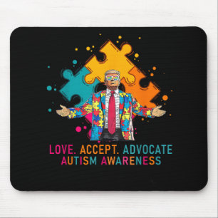 Liebe Akzeptiert Befürworter des Autismus Bewussts Mousepad