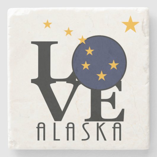 LIEBE Alaska Steinuntersetzer (Vorderseite)