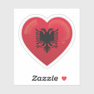 Liebe Albanien Aufkleber