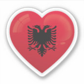 Liebe Albanien Aufkleber (Vorderseite)