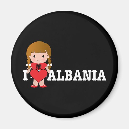 Liebe Albanien Magnet (Vorne)
