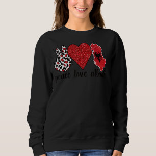 Liebe Albanien Stolze albanische Flagge Albanische Sweatshirt