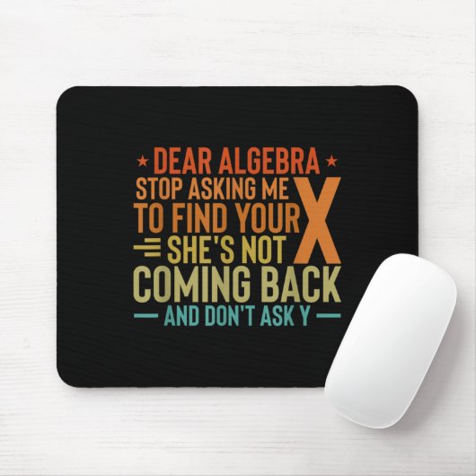 Liebe Algebra Frag mir auf, Ihr X zu finden - Math Mousepad (Mit Mouse)