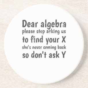 Liebe Algebra Frage uns auf, Ihr X zu finden Getränkeuntersetzer