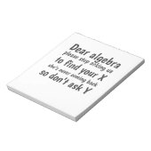 Liebe Algebra Frage uns auf, Ihr X zu finden Notizblock (Rotiert)