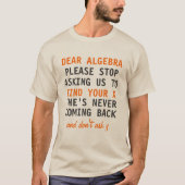 Liebe Algebra Shirt (Vorderseite)
