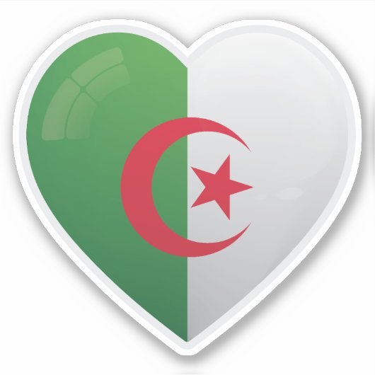 Liebe Algerien Aufkleber (Vorderseite)