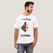 Liebe Algerien Flaggenplan T-Shirt (Vorne ganz)