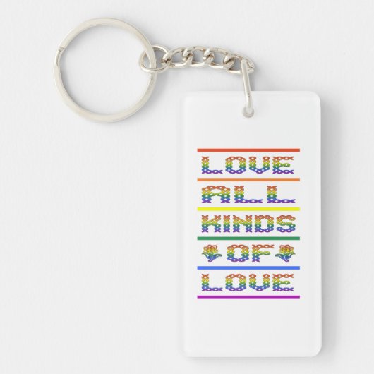Liebe Alle Arten von Liebe Schlüsselanhänger (Vorderseite)