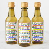 Liebe Alle Arten von Liebe Weinetikett (Flaschen)