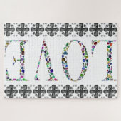 Liebe Alle Edelsteine Alle Farben Puzzle (Horizontal)