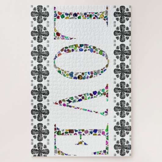 Liebe Alle Edelsteine Alle Farben Puzzle (Vertikal)