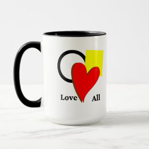 Liebe alle Formen und Farben Tasse