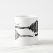 "Liebe alle" Tennis-Tasse Kaffeetasse (Mittel)