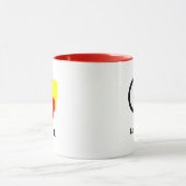 Liebe aller Formen und Farben Herzquadrat Tasse (Zentrum)