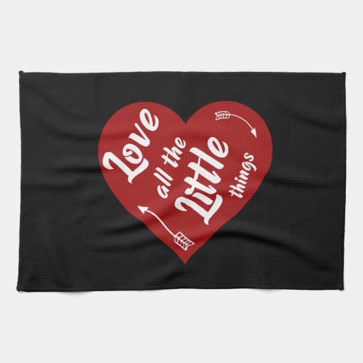 Liebe aller kleinen Dinge, die Design Geschirrtuch (Horizontal)