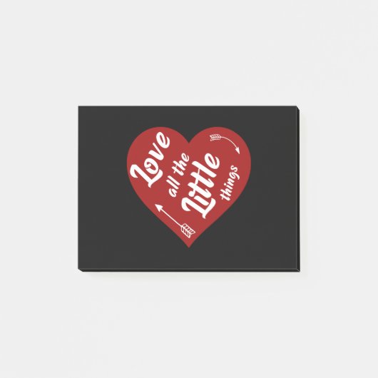 Liebe aller kleinen Dinge, die Design Post-it Klebezettel (Vorderseite)