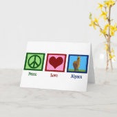 Liebe Alpaca Karte (Gelbe Blume)