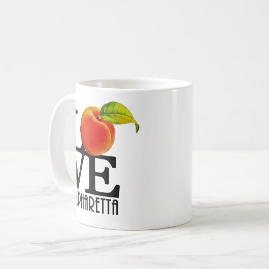 LIEBE Alpharetta Georgia 11oz Kaffeetasse (Vorderseite Links)
