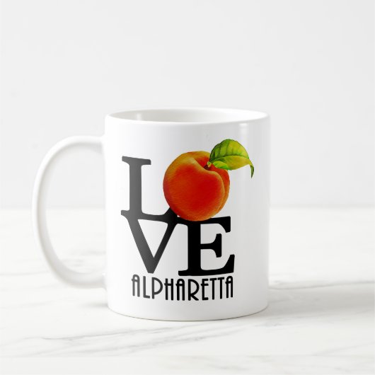 LIEBE Alpharetta Georgia 11oz Kaffeetasse (Links)