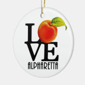 LIEBE Alpharetta Georgia Keramik Ornament (Links)