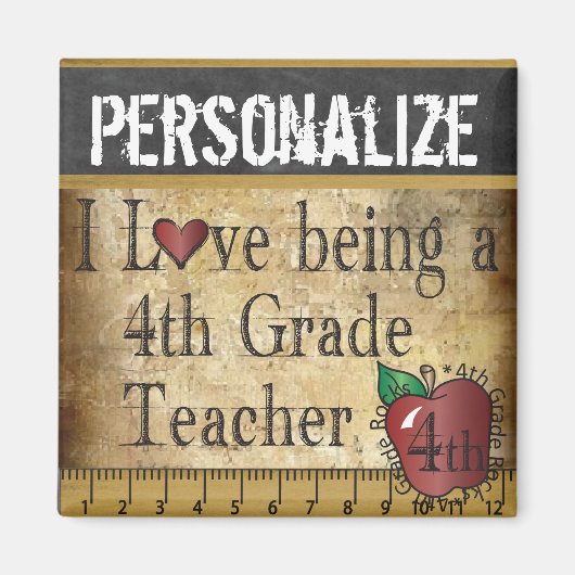 Liebe als 4. Lehrerin Magnet (Vorne)