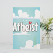 Liebe als Atheist Briefpapier (Stehend Vorderseite)