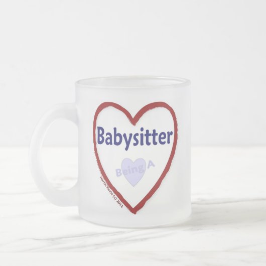 Liebe als Babysitter Mattglastasse (Links)