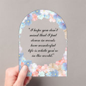 Liebe als Blume Acryleinladungen (Insitu (Handheld))