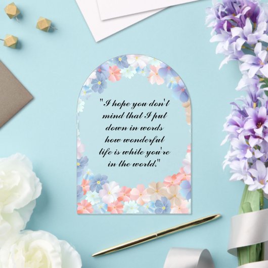 Liebe als Blume Acryleinladungen (Insitu (Hochzeit))