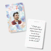 Liebe als Blume Ausweis (Front & Back)