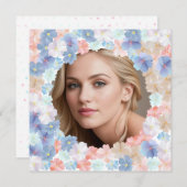 Liebe als Blume Feiertagskarte (Vorne/Hinten)