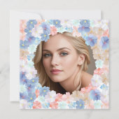 Liebe als Blume Feiertagskarte (Vorderseite)