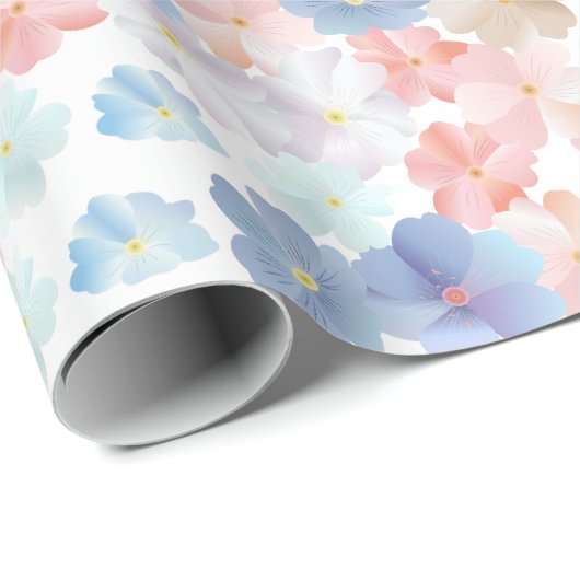 Liebe als Blume Geschenkpapier (Rolleneckpunkt)