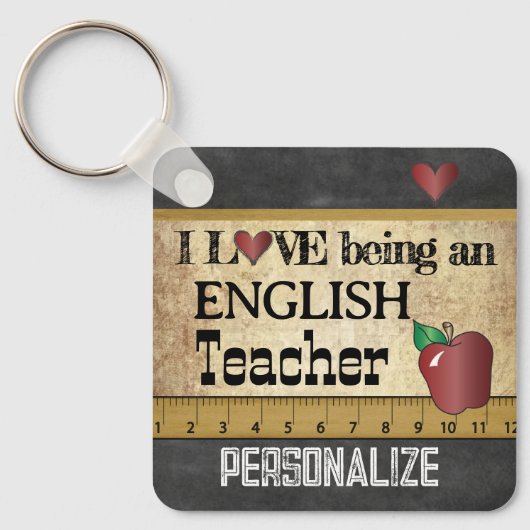 Liebe als Englischlehrerin Schlüsselanhänger (Vorderseite)
