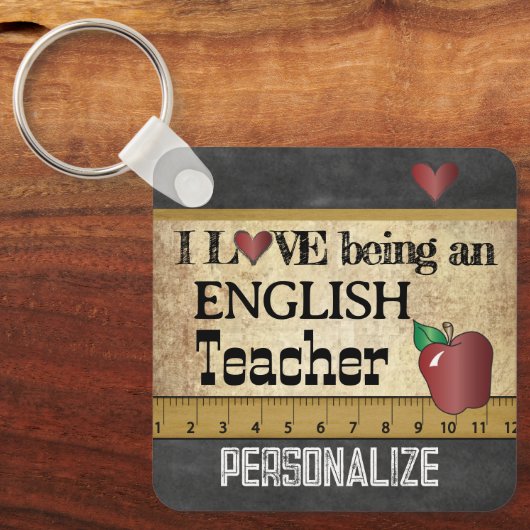 Liebe als Englischlehrerin Schlüsselanhänger (Vorderseite)