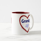Liebe als Großvater Zweifarbige Tasse (VorderseiteRechts)